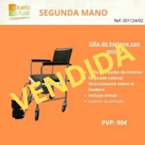 Silla de ruedas con orinal 2ª mano - Imagen 1